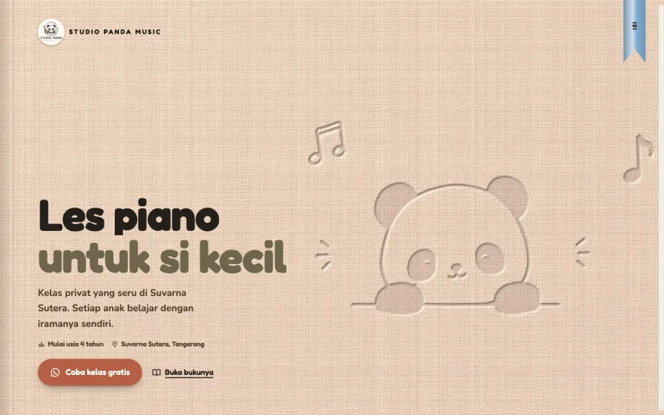 Tampilan desktop Buku Learning Progress